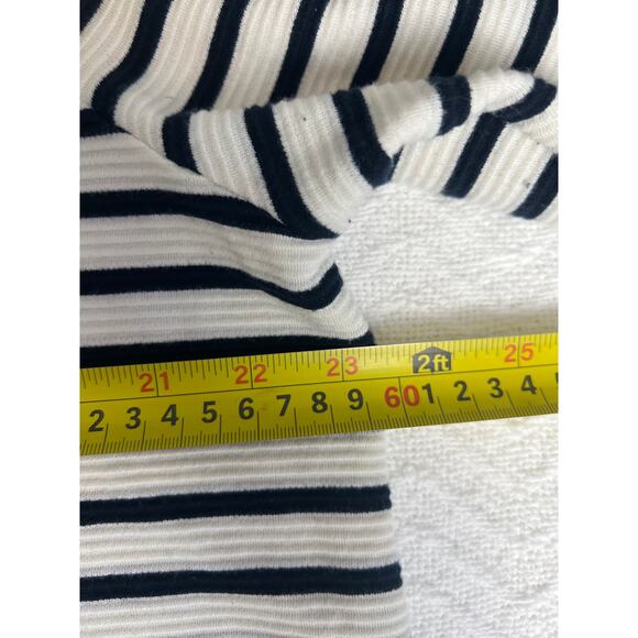 J.Jill Wearever Collection Striped Top Women’s XL Navy Cream Cotton Blend - Picture 6 of 6